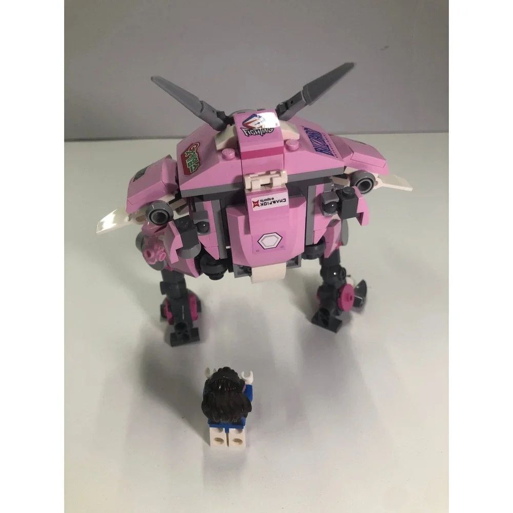 LEGO Overwatch 75973 D.Va Mech and Minifigure Pink Blizzard Video Game Toy